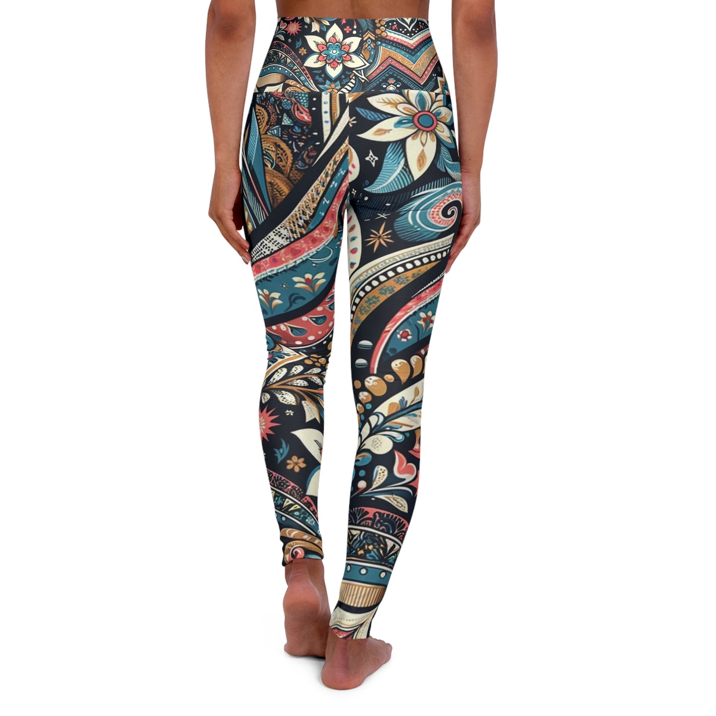 High Waisted Yoga Leggings (AOP)